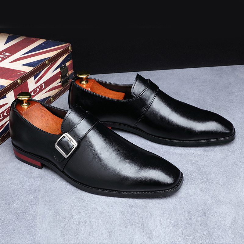 Men'S Shoes Yellow And Black - أحذية رجالية فاخرة من الجلد اللامع،