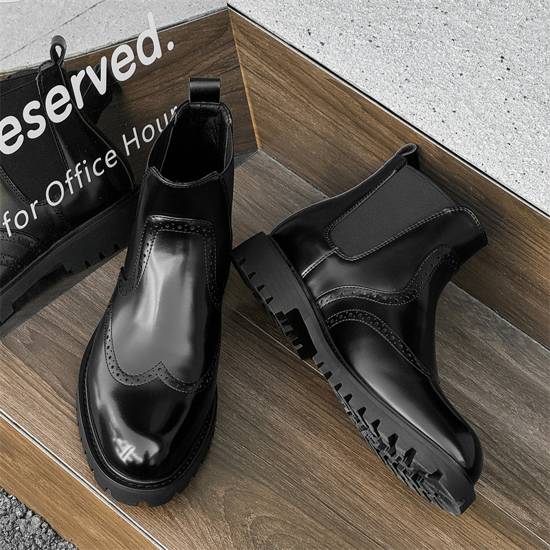 Men'S Shoes Brogues - أحذية تشيلسي كبيرة الحجم للرجال للحفلات