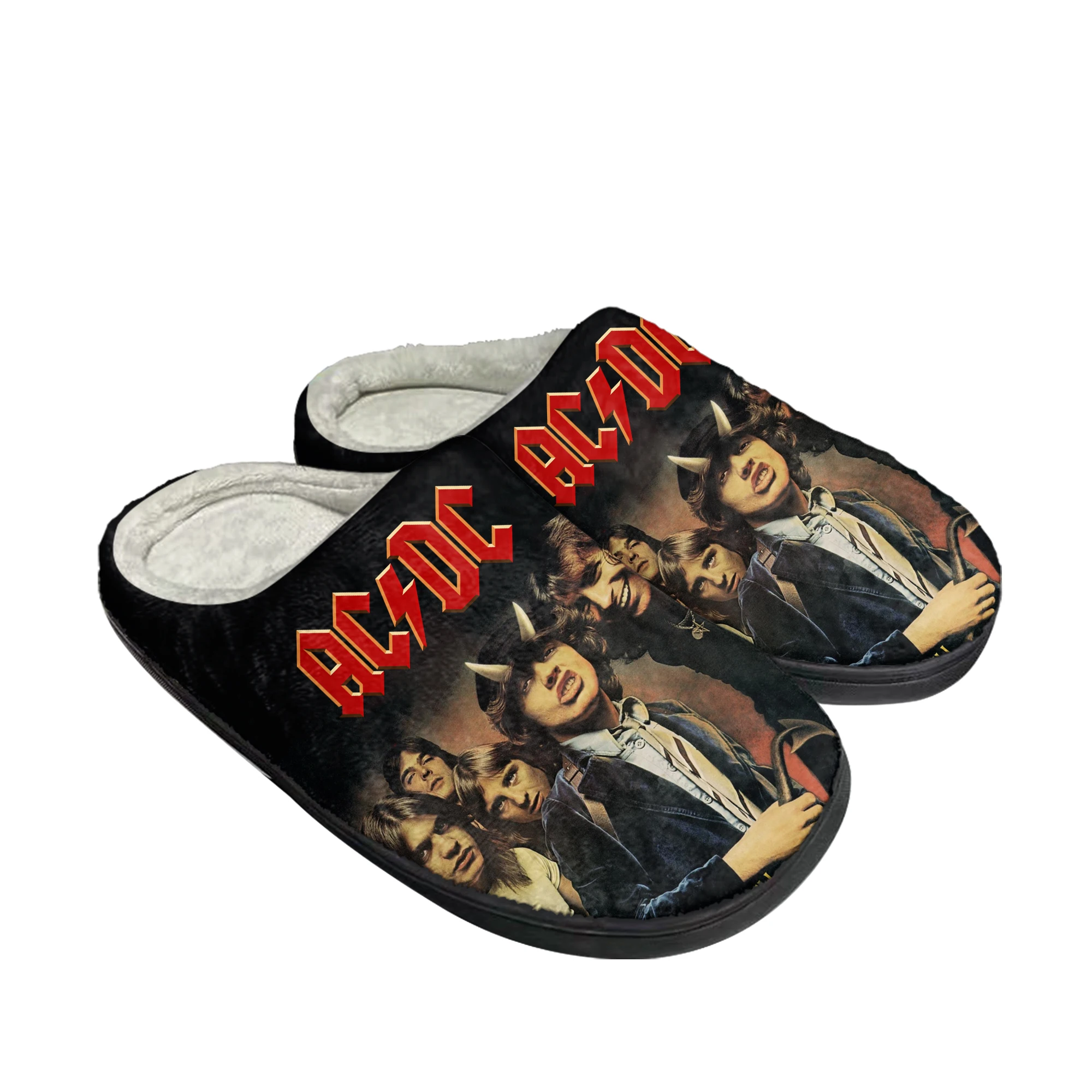 Men'S Shoes Dc - نعال منزلية قطنية بتصميم فرقة روك