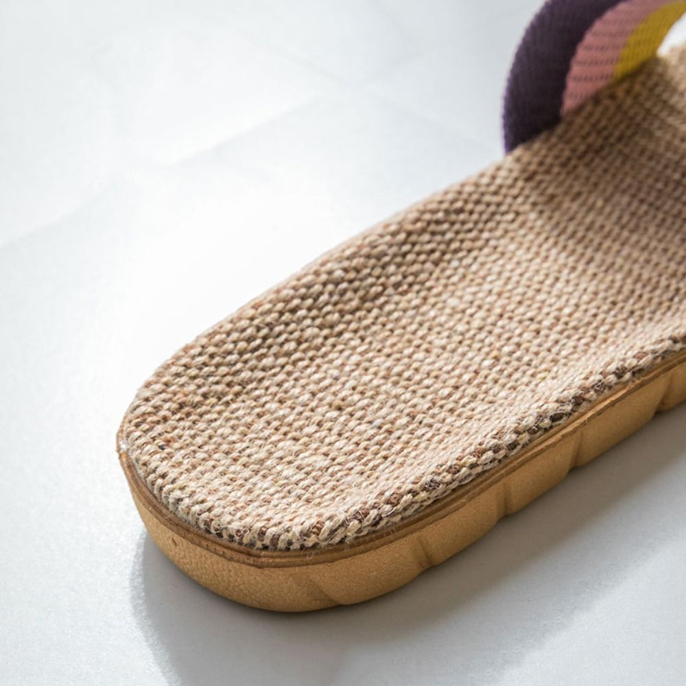 Men'S Shoes In Fashion - شباشب كتان عصرية بنمط عرقي، صنادل