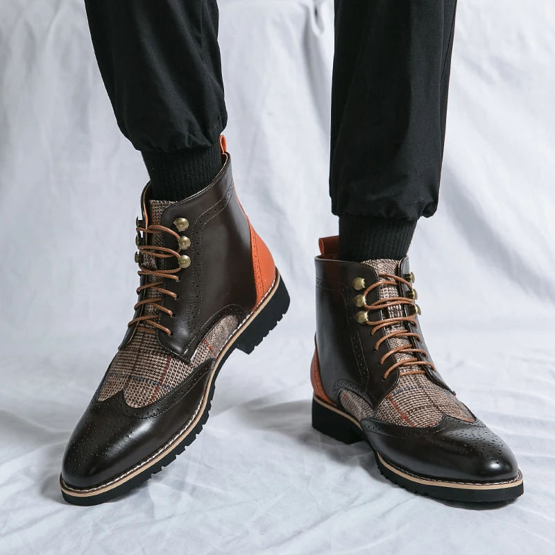 أحذية ريترو سوداء عالية الجودة - مراجعة Men'S Shoes Brogues وسعره