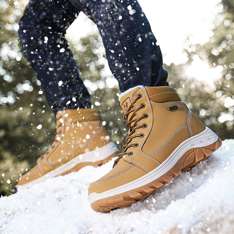 أحذية رجالية شتوية للمشي في ال - مراجعة Men'S Shoes Yellow And Black وسعره