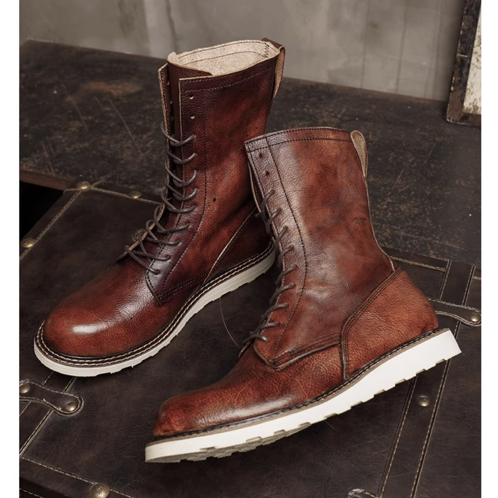 الرجال البقرة جلد طبيعي دراجة  - مراجعة Men'S Shoes Brogues وسعره