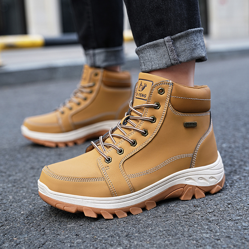 أحذية رجالية شتوية للمشي في ال - مراجعة Men'S Shoes Yellow And Black وسعره