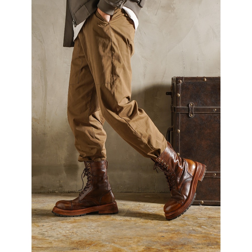 أحذية رجالية من الجلد الطبيعي  - مراجعة Men'S Shoes Brogues وسعره