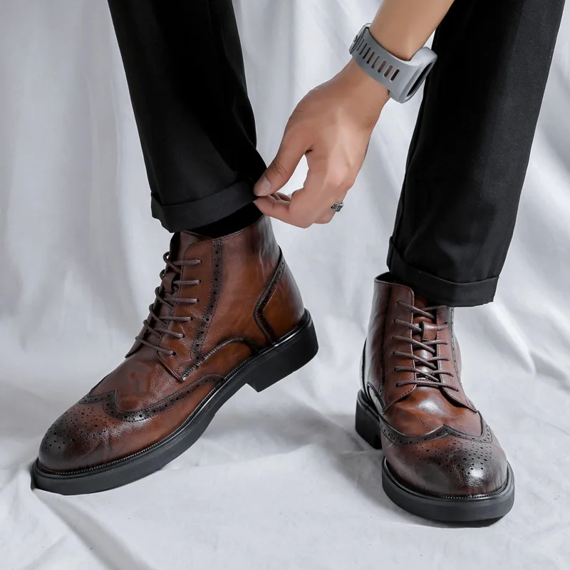 أحذية كلاسيكية للرجال للكاحل ت - مراجعة Men'S Shoes Brogues وسعره