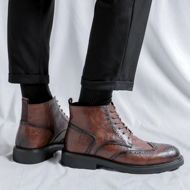 أحذية كلاسيكية للرجال للكاحل ت - مراجعة Men'S Shoes Brogues وسعره