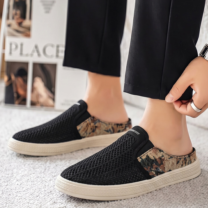 شباشب صيفية رجالية شبكية مثقبة - مراجعة Men'S Shoes With Toes وسعره