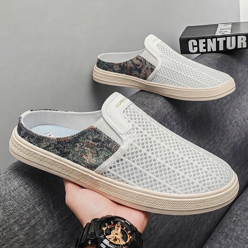 شباشب صيفية رجالية شبكية مثقبة - مراجعة Men'S Shoes With Toes وسعره