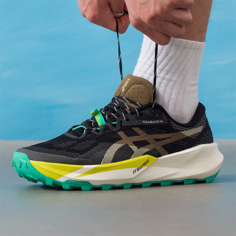 حذاء أسيكس للرجال TRABUCO 14 أ - مراجعة Men'S Shoes Yellow And Black وسعره