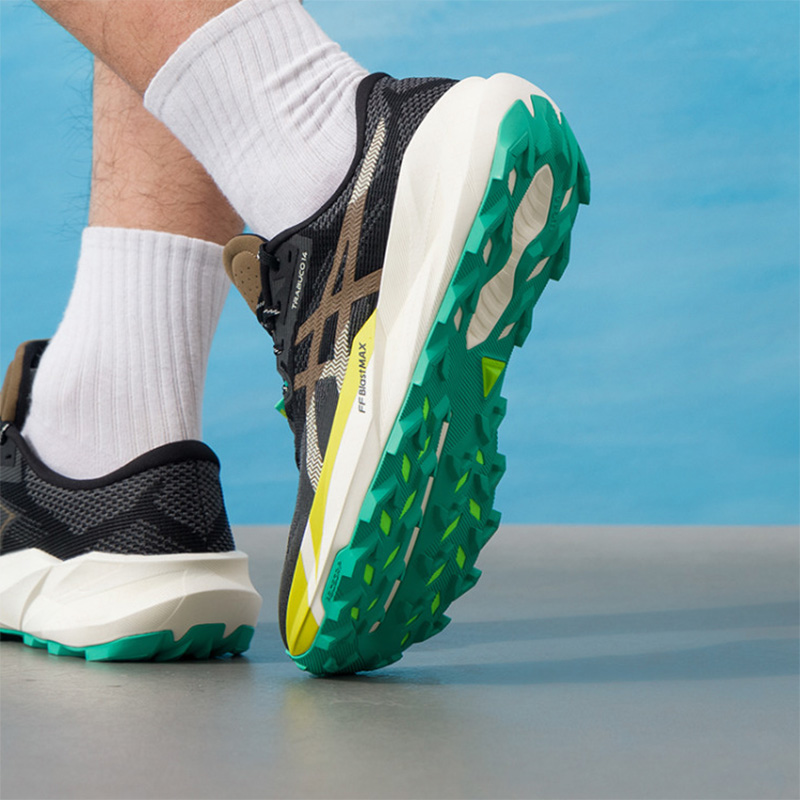 حذاء أسيكس للرجال TRABUCO 14 أ - مراجعة Men'S Shoes Yellow And Black وسعره