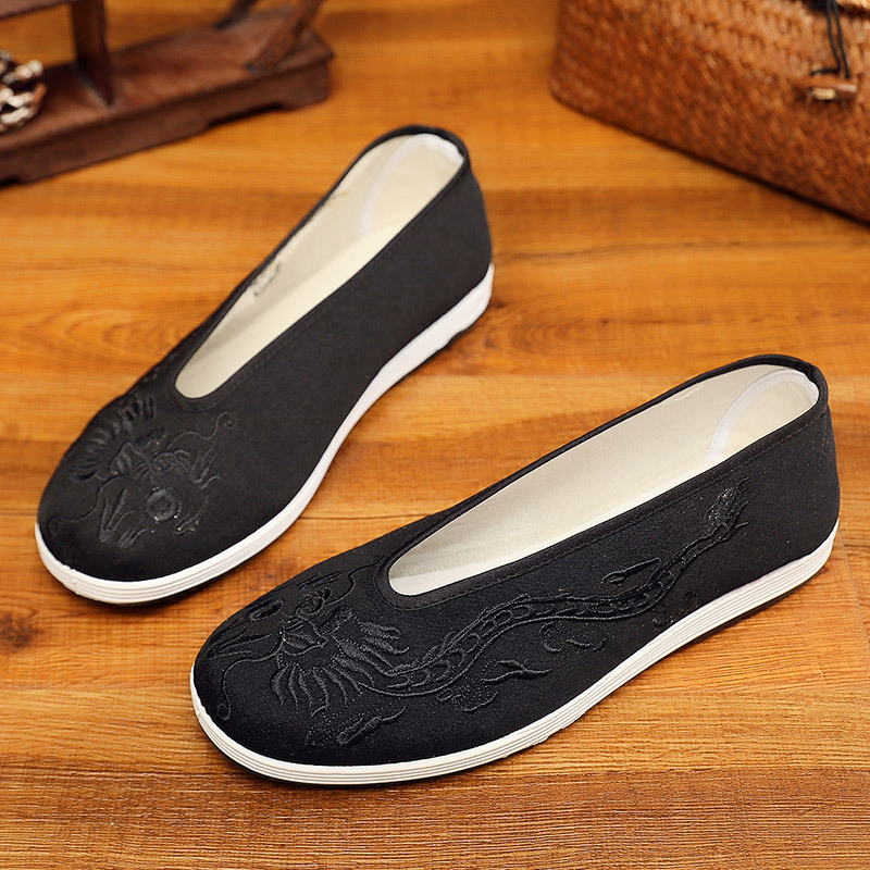 خمر الصينية الكونغ فو الأحذية  - مراجعة Men'S Shoes Yellow And Black وسعره