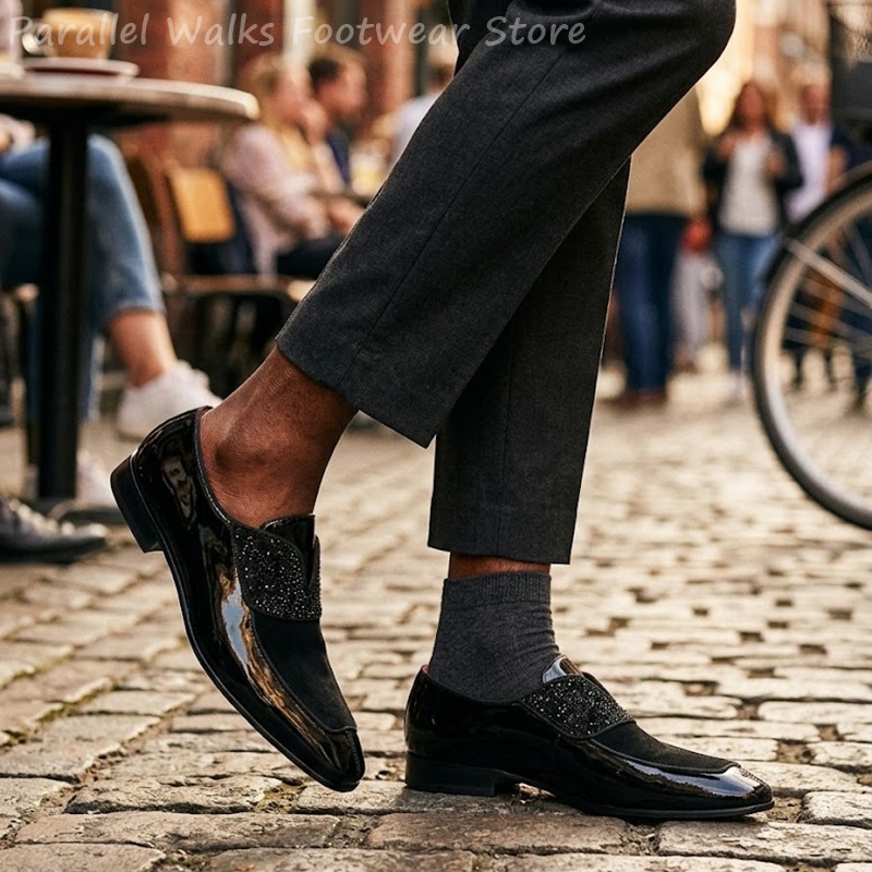 أحذية رجالية سوداء لامعة من ال - مراجعة Men'S Shoes Smart وسعره