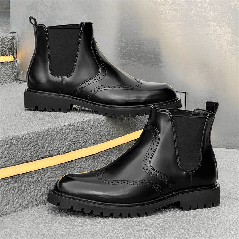 أحذية تشيلسي كبيرة الحجم للرجا - مراجعة Men'S Shoes Brogues وسعره