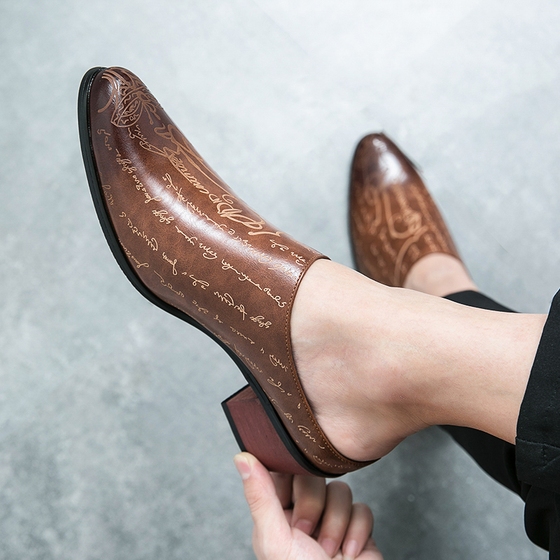 أحذية رجالية جلدية بنية بدون ك - مراجعة Men'S Shoes With Toes وسعره