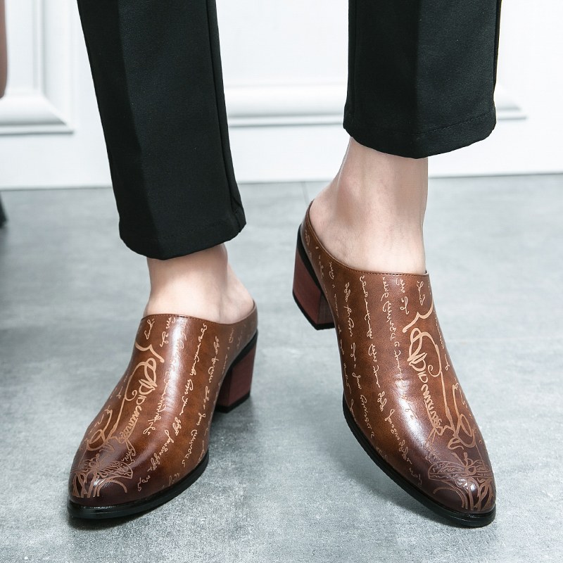 أحذية رجالية جلدية بنية بدون ك - مراجعة Men'S Shoes With Toes وسعره