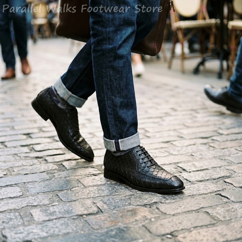 أحذية أكسفورد رجالية رسمية من  - مراجعة Men'S Shoes Brogues وسعره