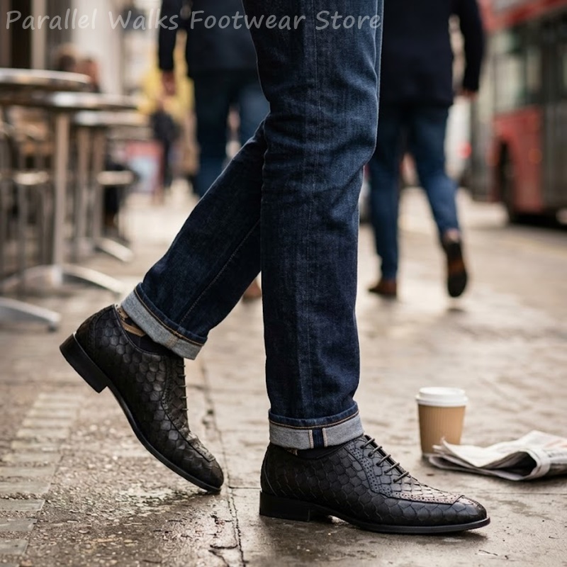 أحذية أكسفورد رجالية رسمية من  - مراجعة Men'S Shoes Brogues وسعره